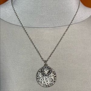 ⚪️Double Circle Silver Necklace